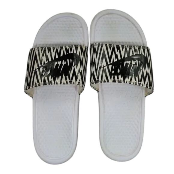 Nike Shoes Womens 10 Sandals Slides Benassi Sport Recovery Comfort Casual Print - Picture 6 of 12